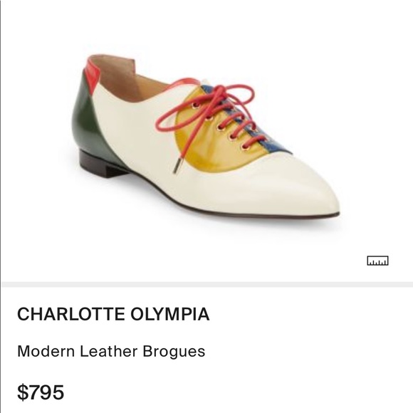 Charlotte Olympia colorblock Brogue Oxford Derby - Picture 2 of 5